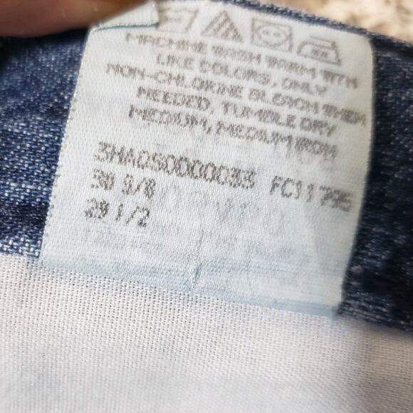 Vtg Lee Long Denim‎ Jean Maxi Skirt Size 10 Med Back Slit Y2k 100% Cotton - Picture 12 of 12